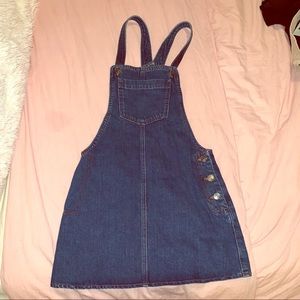 Top Shop Denim Overall Dress